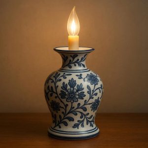 _29a52e75-0a63-4f55-a757-40a6caed83d5 Decorative Ceramic Desk Lamp – Elegant Non-Electric Centerpiece