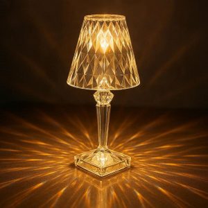 _41baebb0-9e38-41f6-8dbd-01d7baa3ce70 Soft Glow Crystal Table Lamp – Decorative Reflective Light Display