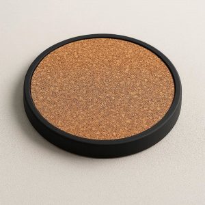 _c5d5d091-1fa3-4489-bca7-df44eb84ee81 Silicone Coaster with Cork Top – Heat-Resistant & Reusable