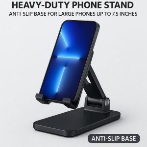 _fe3e1301-63ca-4592-bce0-bbde12ccfaba Heavy-Duty Phone Stand – Anti-Slip Base for Large Phones (Up to 7.5 inches)